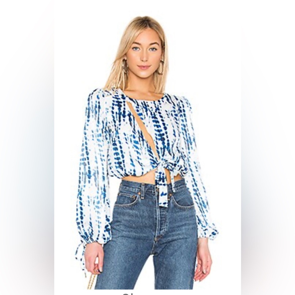House of Harlow x Revolve Tie Dye Blouse